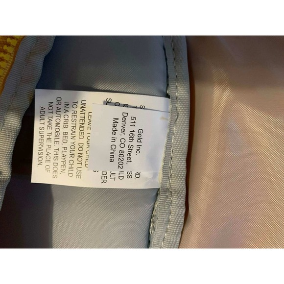 Goldbug Kids Toddler Backpack Fox Face Yellow Blue Child Safety Harness Leash - Picture 12 of 14